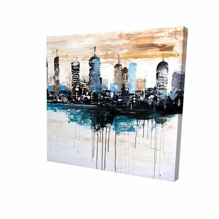 BEGIN HOME DECOR 16 x 16 in. Buildings on the Horizon-Print on Canvas 2080-1616-CI245